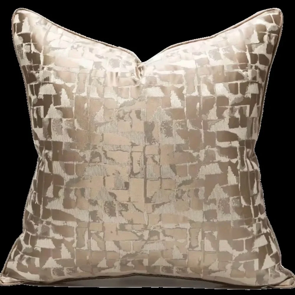 Modern Geometric Patterned Throw Pillow Covers Set of Two 20” x 20”